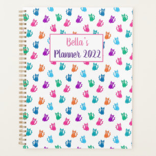 Personalisierter Planner bunt Kitty Planer