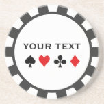 Personalisierter Poker Chip Untersetzer<br><div class="desc">Poker Chip Getränke Coaster,  perfekt für Ihre Poker-Spiele! Geben Sie Ihren eigenen Text in den angegebenen Speicherplatz ein</div>