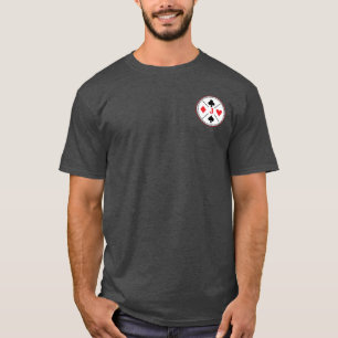 Personalisierter Poker für Monogramm-Playing-Card T-Shirt