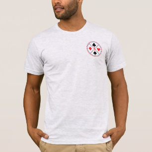 Personalisierter Poker für Monogramm-Playing-Card T-Shirt