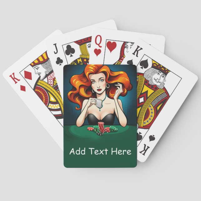 Personalisierter Poker Spielkarten (Rückseite)