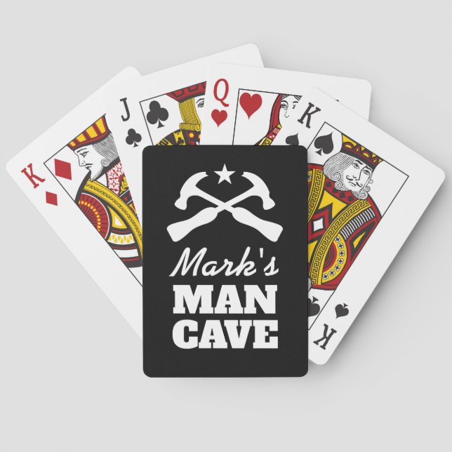 Personalisierter Poker Spielkarten für Typ Grotte (Rückseite)