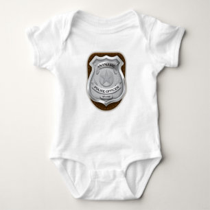 Personalisierter Polizeibeamter Sheriff Polizist N Baby Strampler