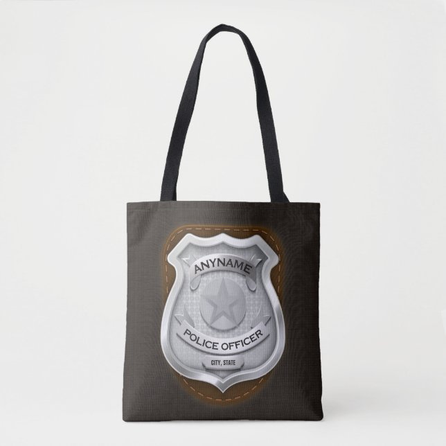Personalisierter Polizeibeamter Sheriff Polizist N Tasche (Vorderseite)