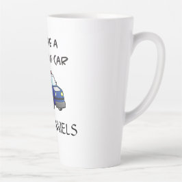 Personalisierter Polizeiwagen Milchtasse