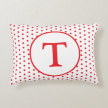 Personalisierter Polka-Dot-Kissen