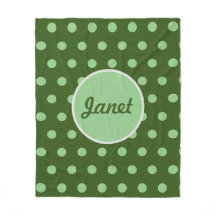 Personalisierter Polka Dot-Werfer-Schuppen (Hunter