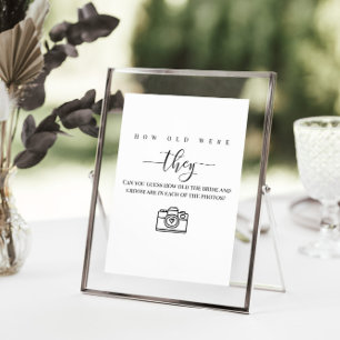 Personalisierter Polterabend "Wie alt sind sie? Poster