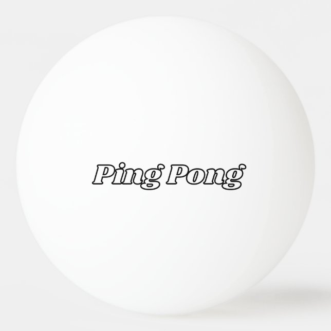 Personalisierter Pong-Ball mit benutzerdefiniertem Tischtennisball (Vorderseite)