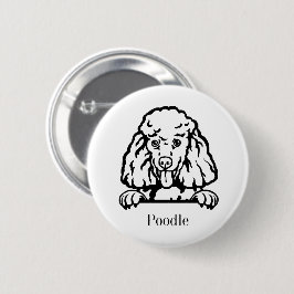 personalisierter Poodhund Button