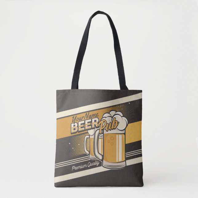 Personalisierter Premium Cold Beer Tasse Pub Bar Tasche (Vorderseite)
