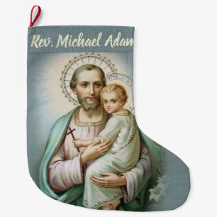 Personalisierter Priester-WeihnachtsStrumpf Großer Weihnachtsstrumpf
