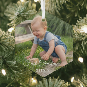 personalisierter professioneller Weihnachts-Glas-H Ornament Aus Glas
