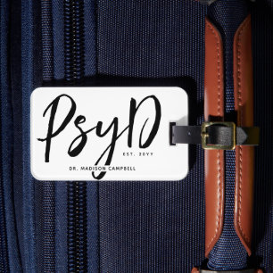 Personalisierter PsyD-Doktor der Psychologie Gepäckanhänger