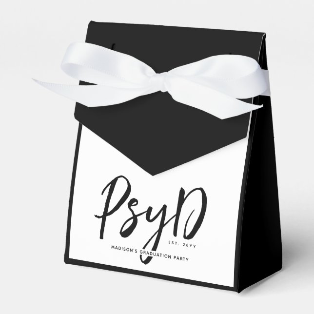 Personalisierter PsyD-Doktor der Psychologie Geschenkschachtel (Vorderseite)