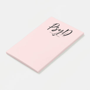 Personalisierter PsyD-Doktor der Psychologie Post-it Klebezettel
