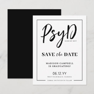 Personalisierter PsyD-Doktor der Psychologie Save The Date