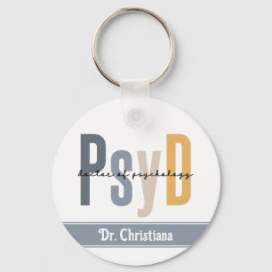 Personalisierter PsyD Doktor des Psychologie-Absch Schlüsselanhänger
