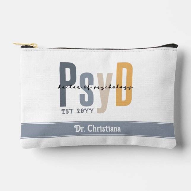 Personalisierter PsyD Doktor des Psychologie-Absch Zubehörtasche (Vorderseite)