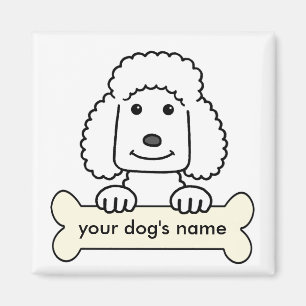 Personalisierter Pudel Magnet