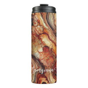 Personalisierter Pumpkin Gewürz Autumnal Alkohol T Thermosbecher