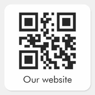 Personalisierter QR-Code-Aufkleber Quadratischer Aufkleber