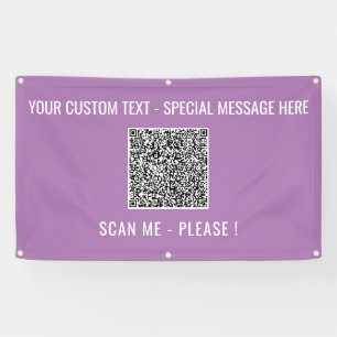 Personalisierter QR-Code-Banner - Benutzerdefinier Banner