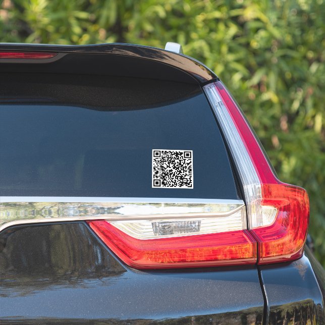 Personalisierter QR-Code Benutzerdefinierter URL-A Aufkleber (Auto Seite)