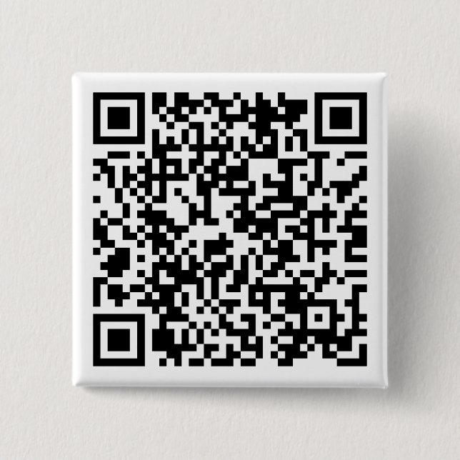 Personalisierter QR-Code Benutzerdefinierter URL-A Button (Vorderseite)