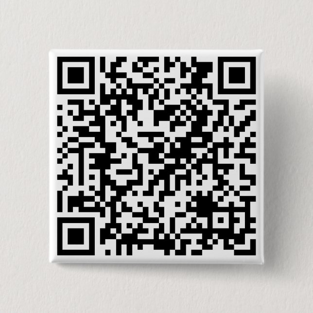 Personalisierter QR-Code Benutzerdefinierter URL-P Button (Vorderseite)