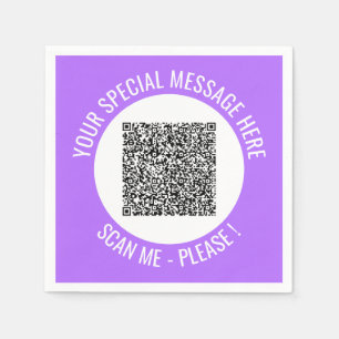 Personalisierter QR-Code für Napkins mit benutzerd Serviette