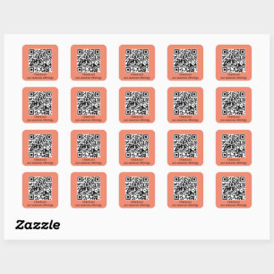 Personalisierter QR-Code-Generator-URL Quadratischer Aufkleber