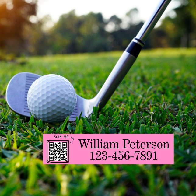 Personalisierter QR-Code Golfschläger, Ausrüstungs Etiketten (Von Creator hochgeladen)