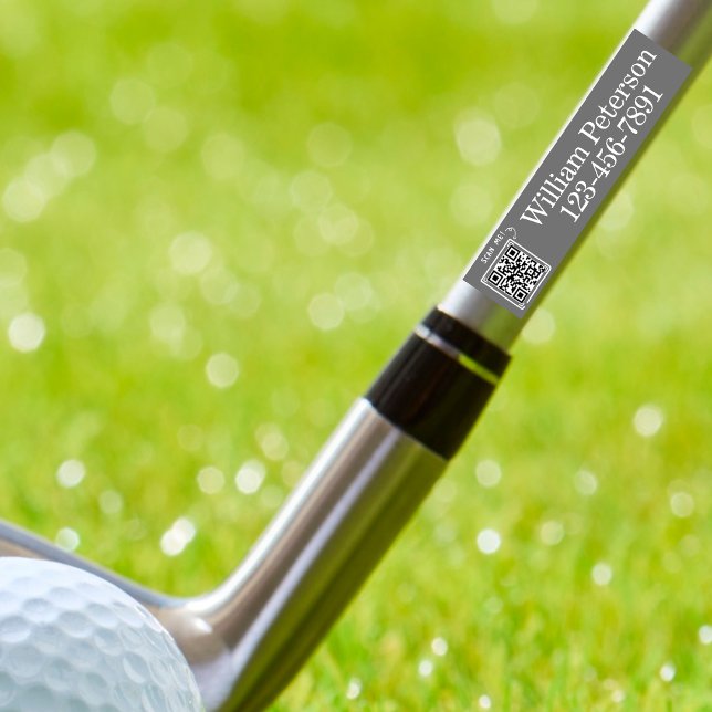 Personalisierter QR-Code Golfschläger, Ausrüstungs Etiketten (Von Creator hochgeladen)