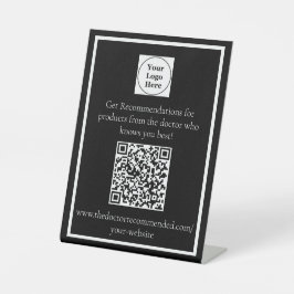 Personalisierter QR-Code-Stand Sockelschild