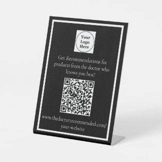 Personalisierter QR-Code-Stand Sockelschild