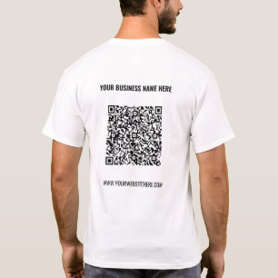 Personalisierter QR-Code-T - Shirt mit benutzerdef