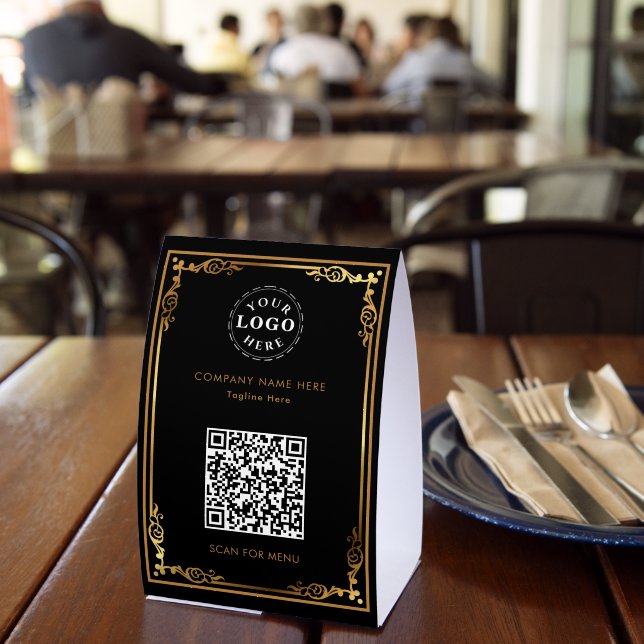 Personalisierter QR-Code Tischaufsteller (In Situ (Restaurant))