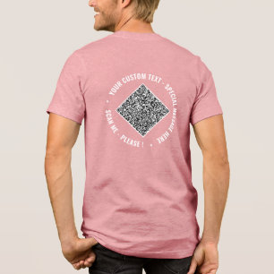 Personalisierter QR-Code und benutzerdefinierter T Tri-Blend Shirt