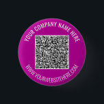 Personalisierter QR-Code und Schaltfläche für benu Button<br><div class="desc">Buttons mit benutzerdefinierten Farben und Schriftart - Ihr QR-Code und Ihr benutzerdefinierter Text Beruflicher Name Website Werbefirma Werbefirma Button Gift - Hinzufügen Ihres QR-Codes - Bild oder Logo / Name - Unternehmen / Website oder E-Mail oder Telefon - Kontaktinformationen / Adresse - Umgestalten und entfernen / Hinzufügen von Elementen -...</div>