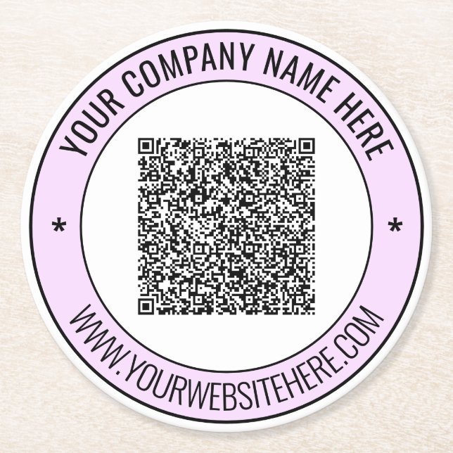 Personalisierter QR-Code und Untersetzer für benut (Vorderseite)