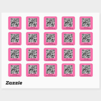 Personalisierter QR-Code URL generieren Quadratischer Aufkleber