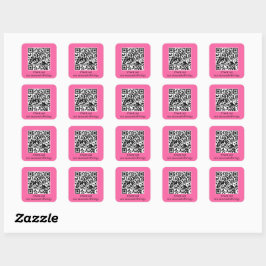 Personalisierter QR-Code URL generieren Quadratischer Aufkleber