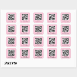 Personalisierter QR-Code URL generieren Quadratischer Aufkleber
