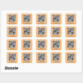 Personalisierter QR-Code URL generieren Quadratischer Aufkleber