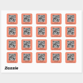 Personalisierter QR-Code URL generieren Quadratischer Aufkleber