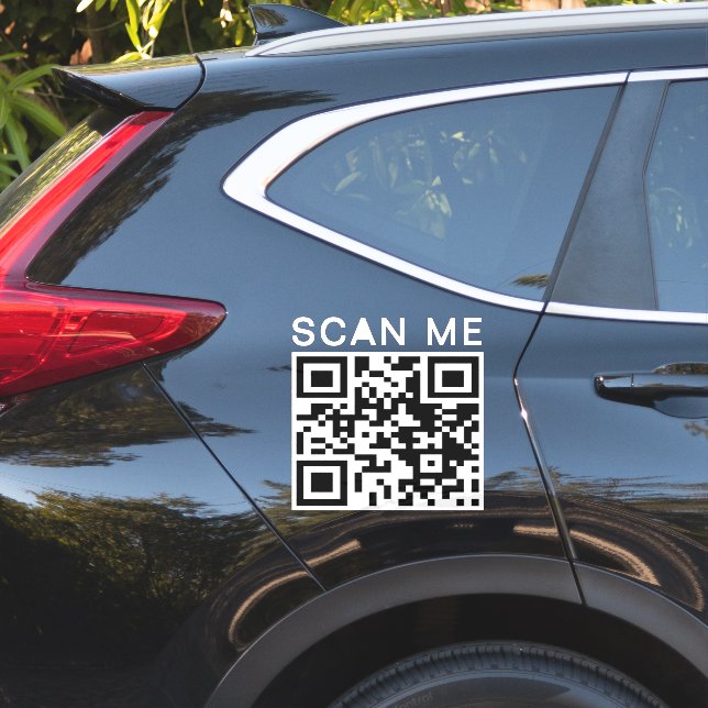 Personalisierter QR Code Website Payment Car Aufkleber (Auto Seite)