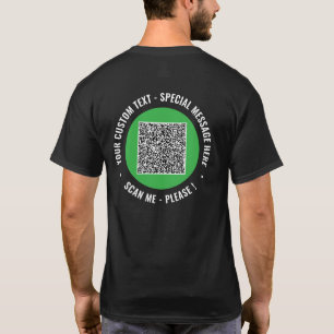 Personalisierter QR-T - Shirt Beispiel für benutze
