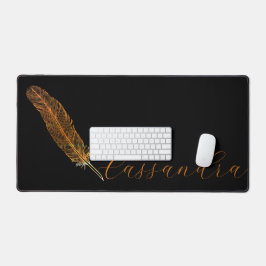 Personalisierter Quill Pen Schreibtischunterlage