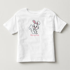 Personalisierter Rabbit Baby Boys erster Geburtsta Kleinkind T-shirt